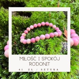 bransoletka z minerału RODONIT