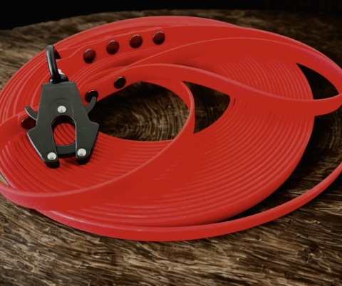 Linka treningowa dla psa PVC wodoodporna 13 mm z aluminiowym spustowym karabińczykiem