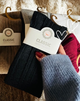 Zakolanówki tłoczone bawełna