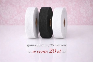 guma 30 mm biała