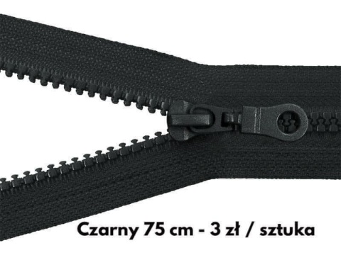 zamek rozdzielczy 75 cm czarny