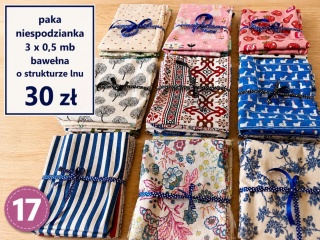 pakiet bawełny o strukturze lnu