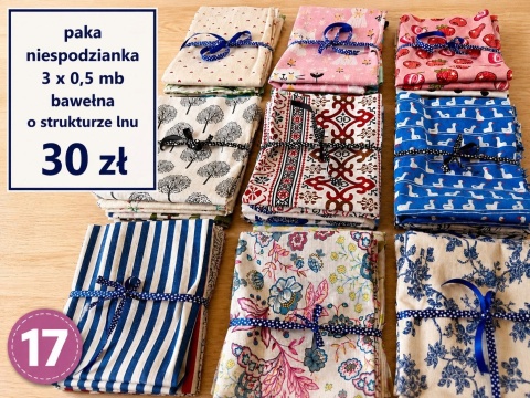 pakiet bawełny o strukturze lnu