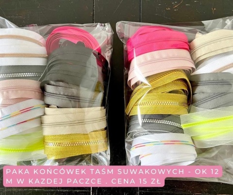 końcówki taśm suwakowych 12 metrów
